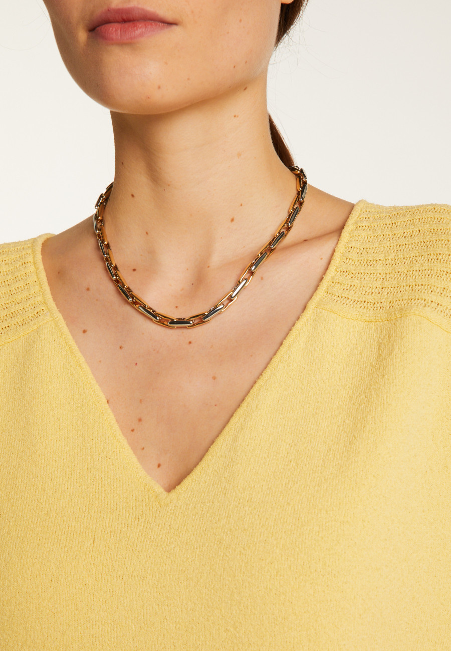 T-shirt col V en coton - Devy