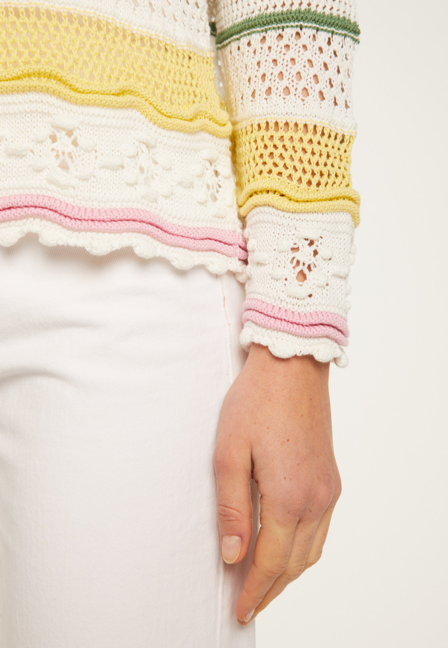 Openwork cotton sweater - Danika