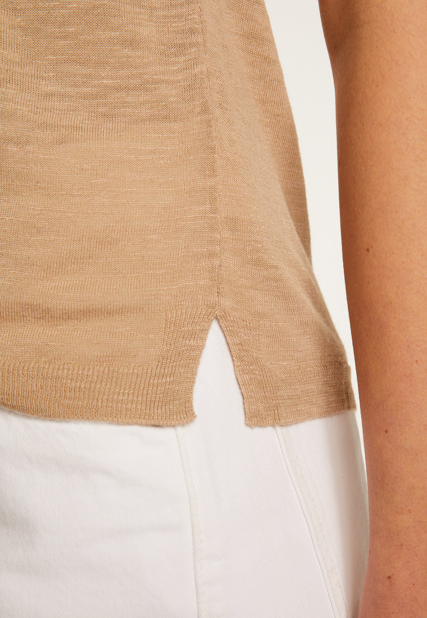 Slub linen tank top - Maitena