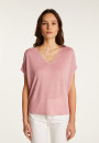T-shirt col V en lin flammé - Larra