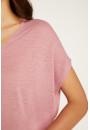 T-shirt col V en lin flammé - Larra