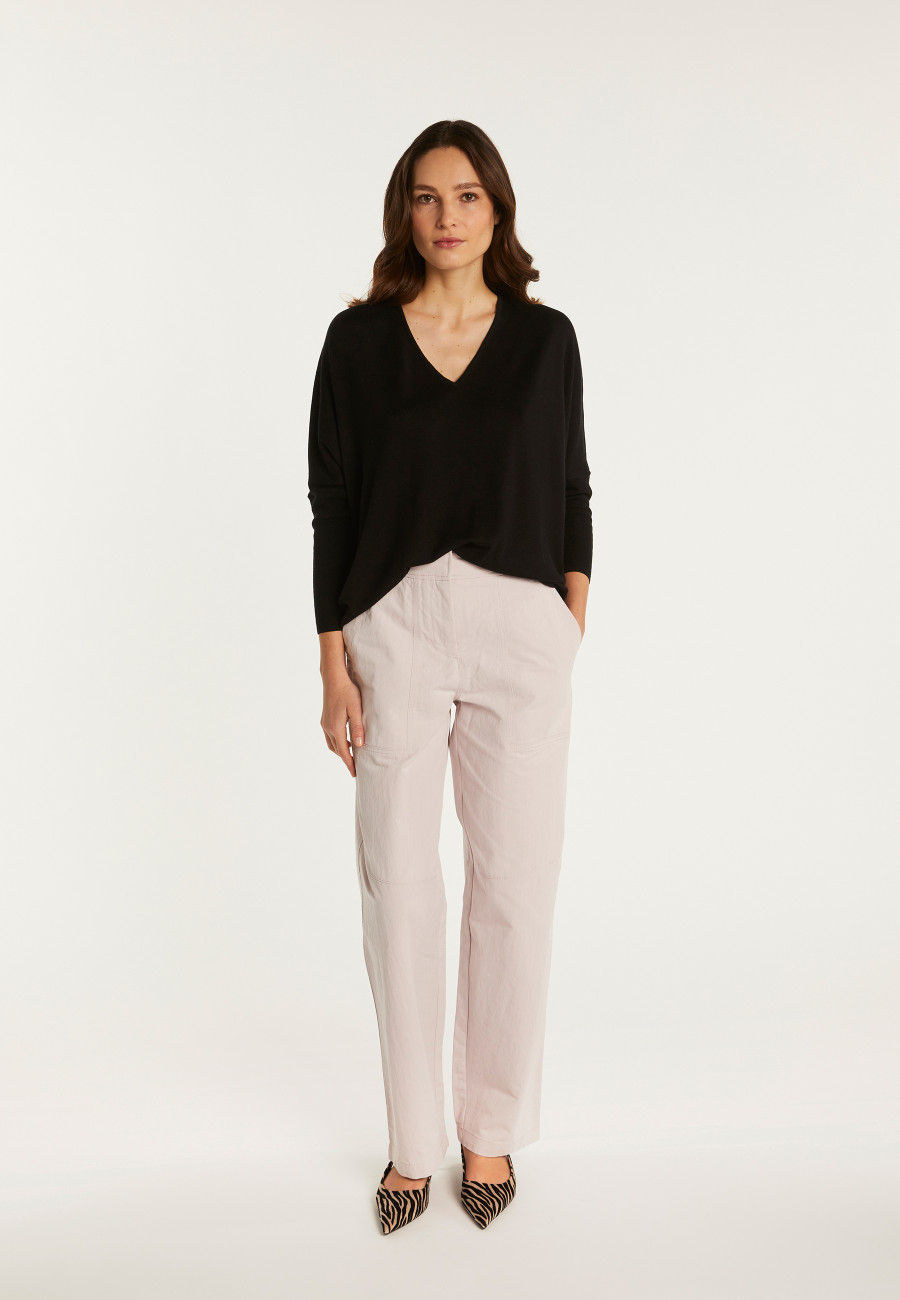 Merino wool V-neck sweater - Boxe