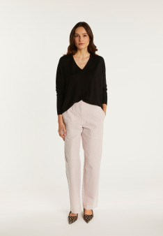 Merino wool V-neck sweater - Boxe