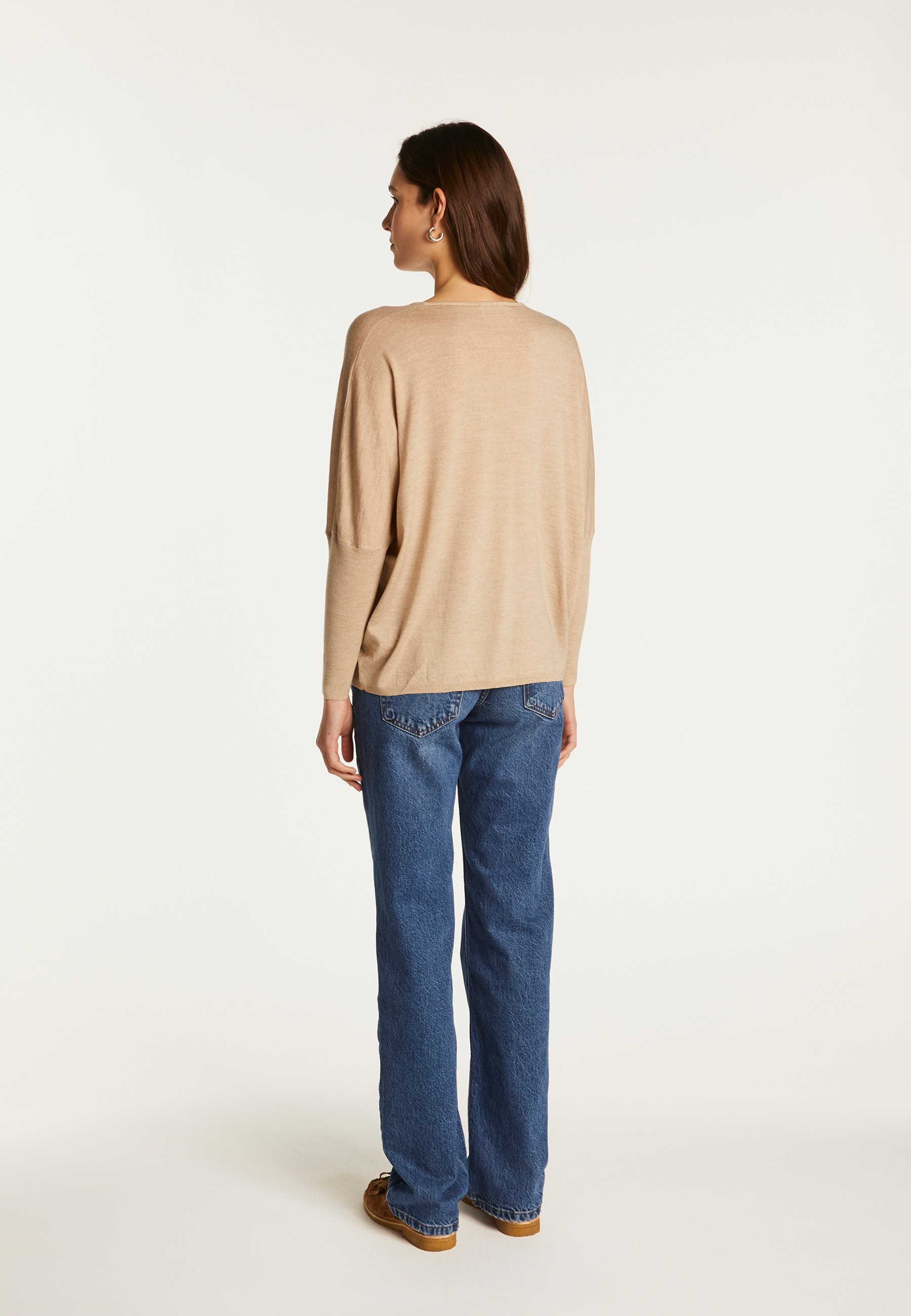 Merino wool V-neck sweater - Boxe