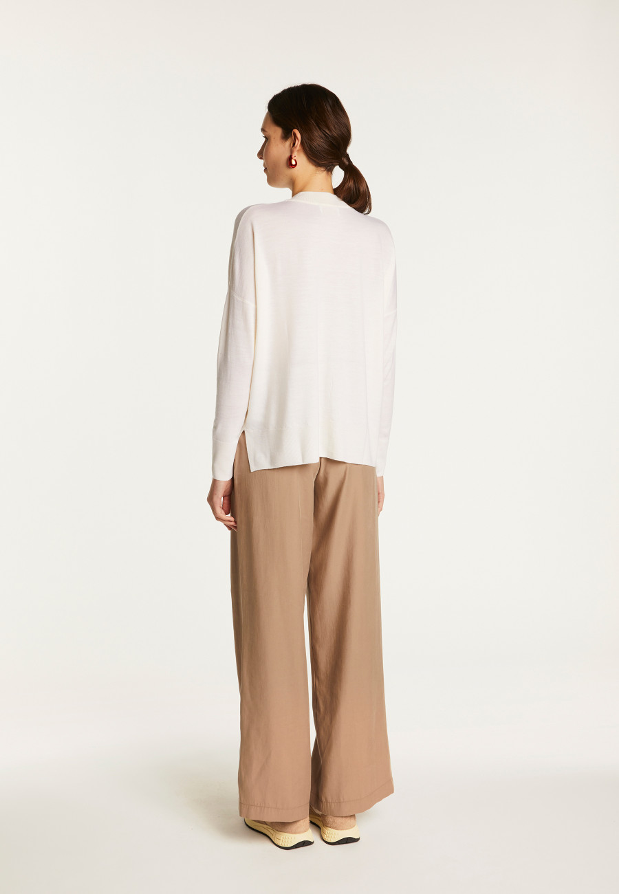 Cardigan de lã merino - Ariella