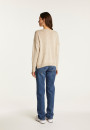 V-neck cotton and linen sweater - Nathalie