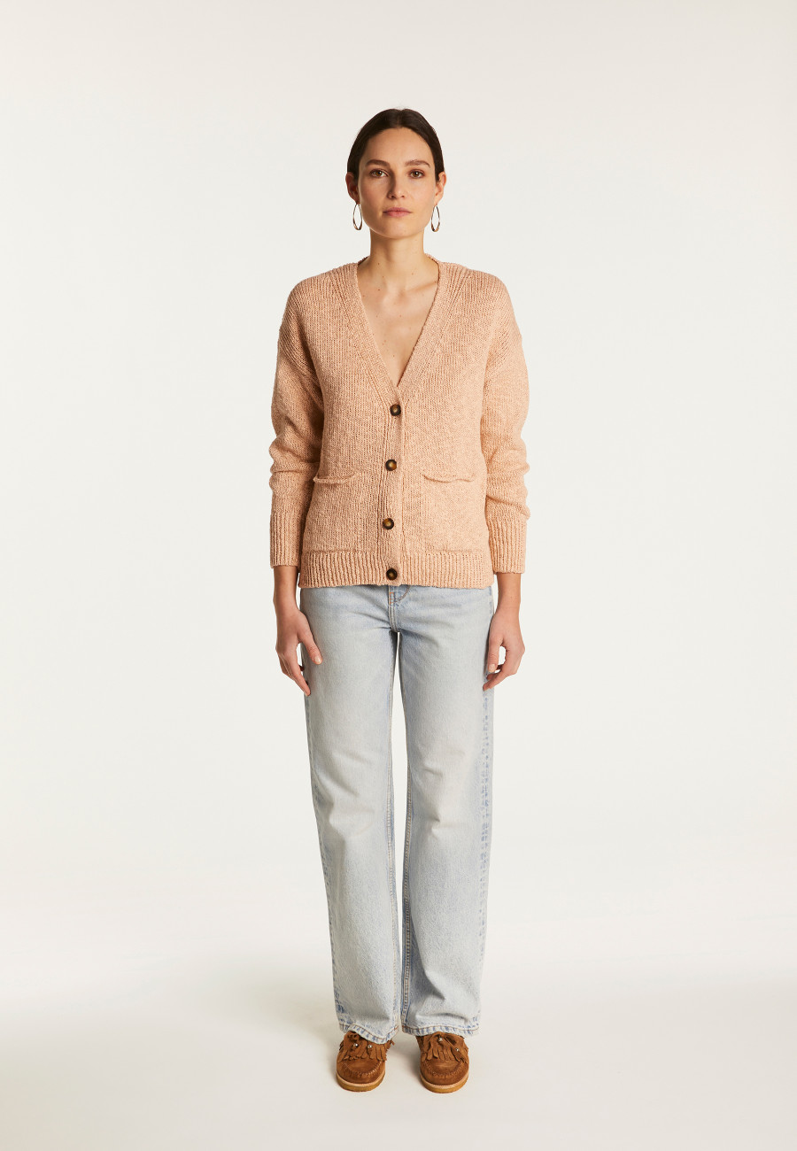 Cotton and linen cardigan - Naïs