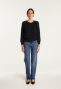 Pull col rond en coton et lin - Nicky