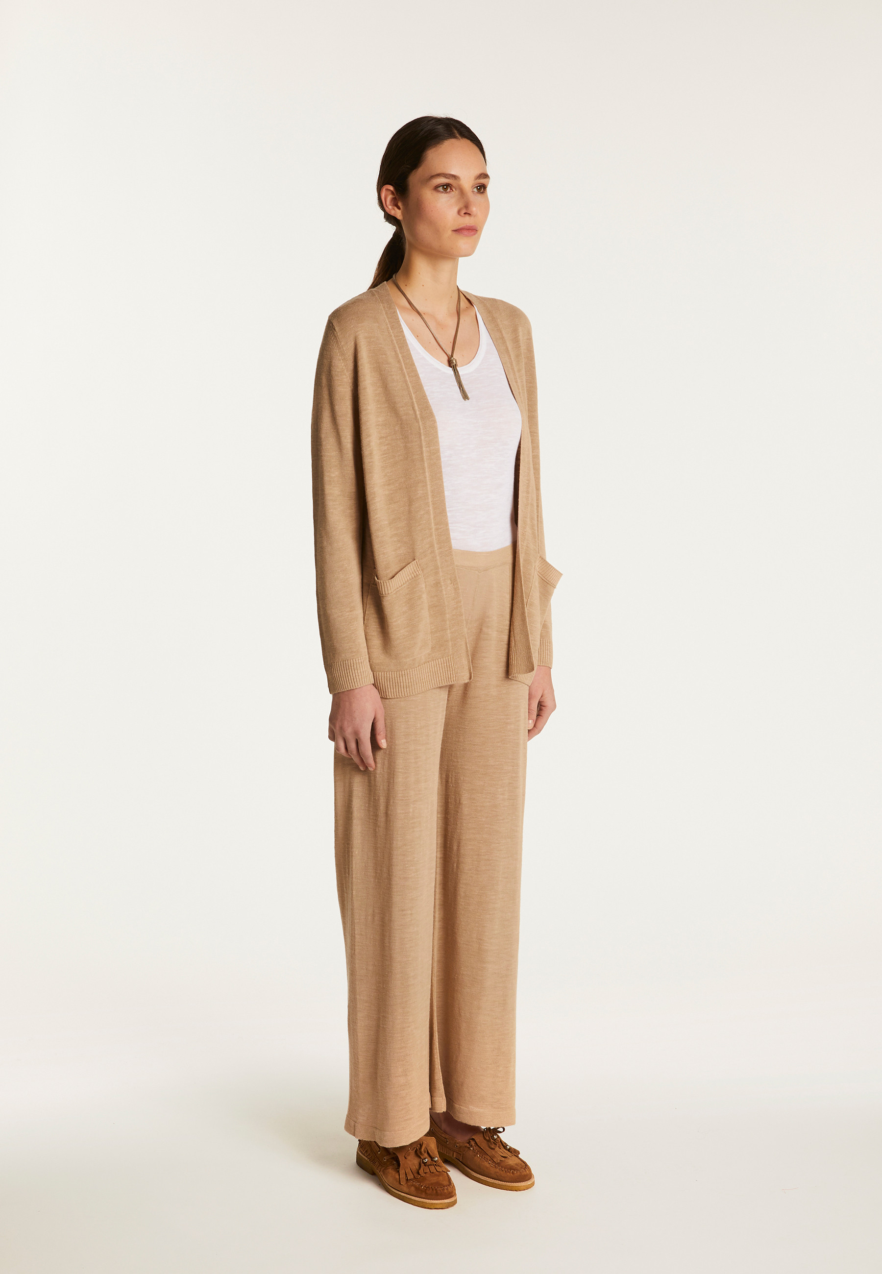 Flamed linen vest - Naelle