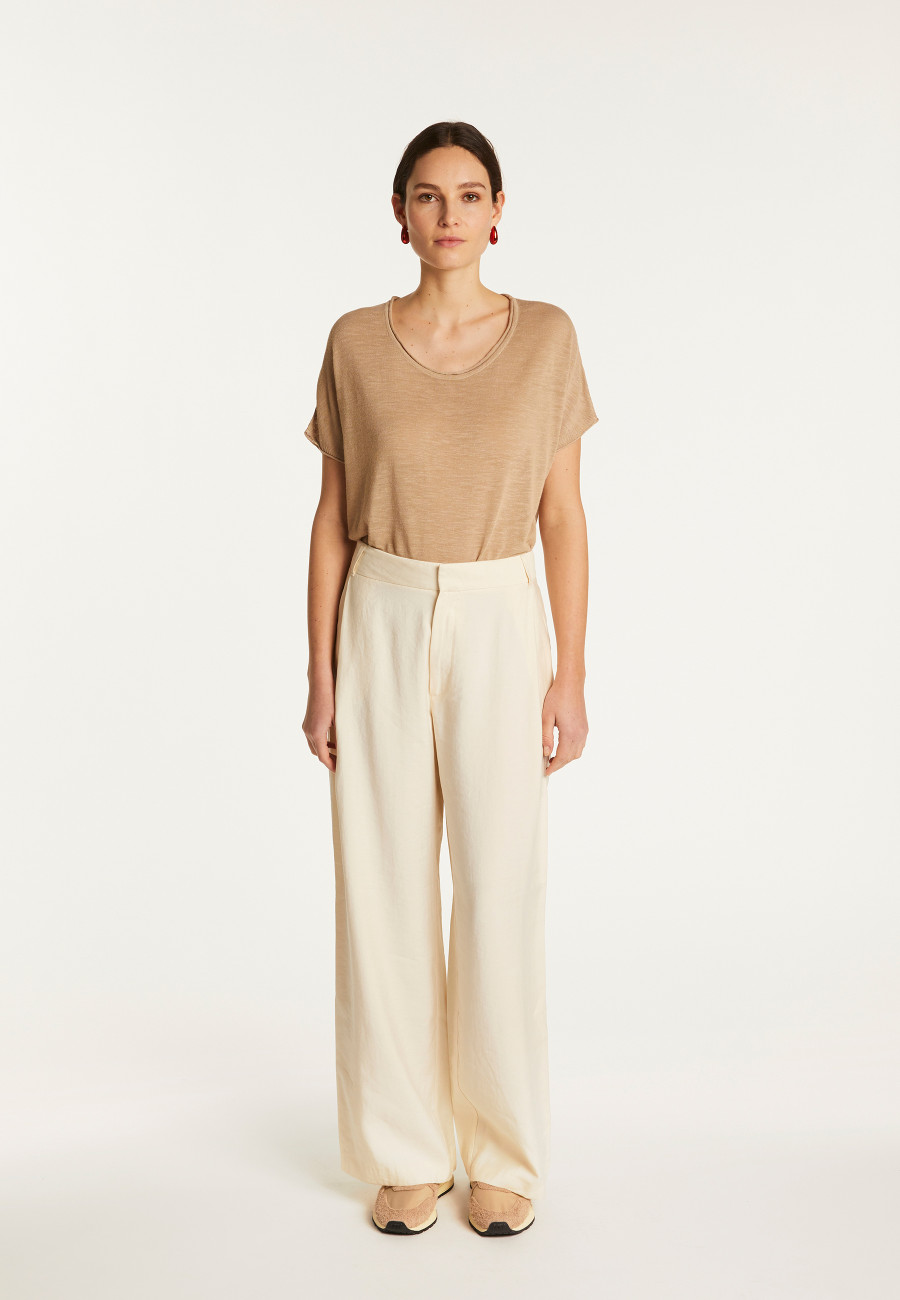 Flamed linen T-shirt - Lola