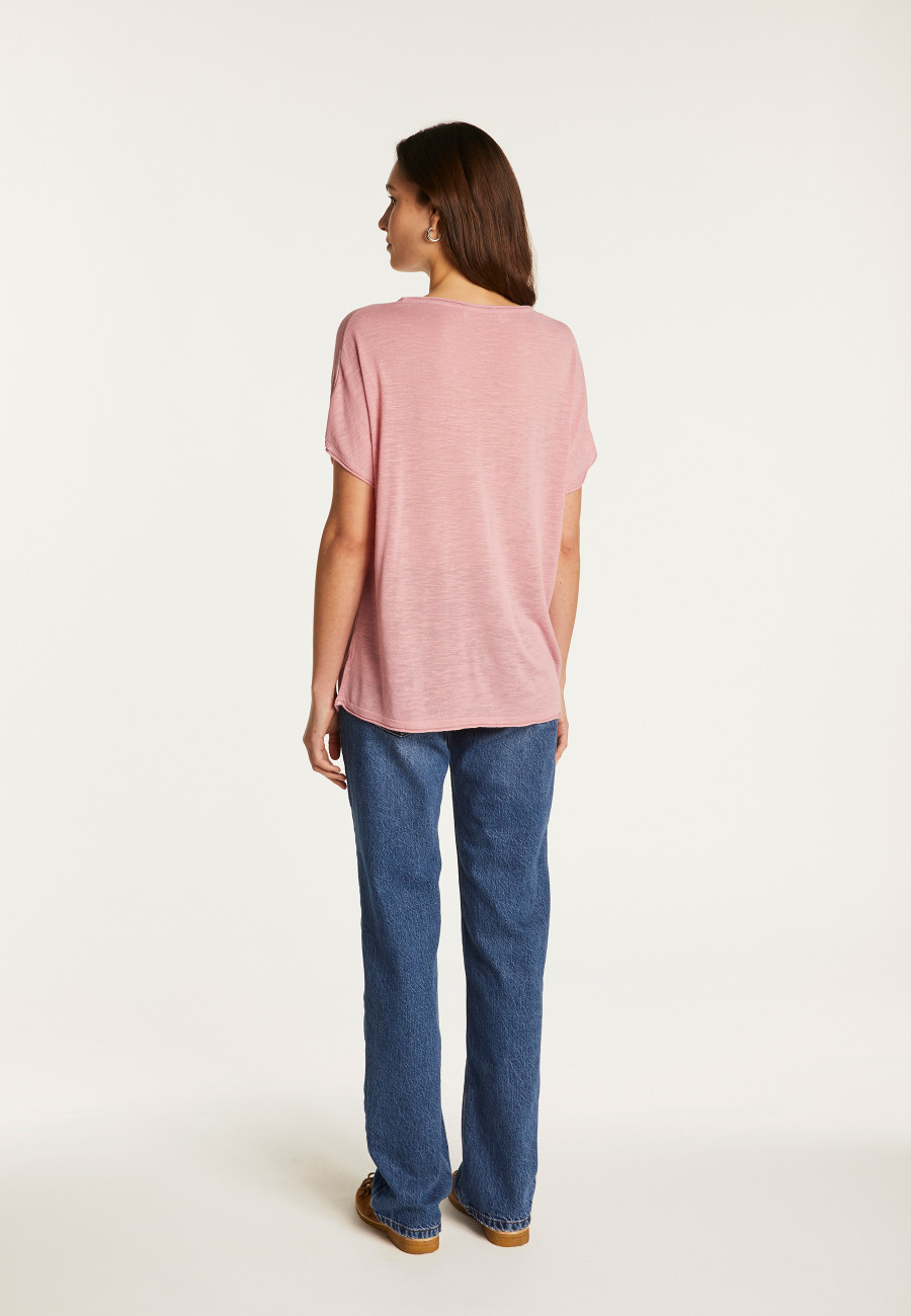 Flamed linen T-shirt - Lola