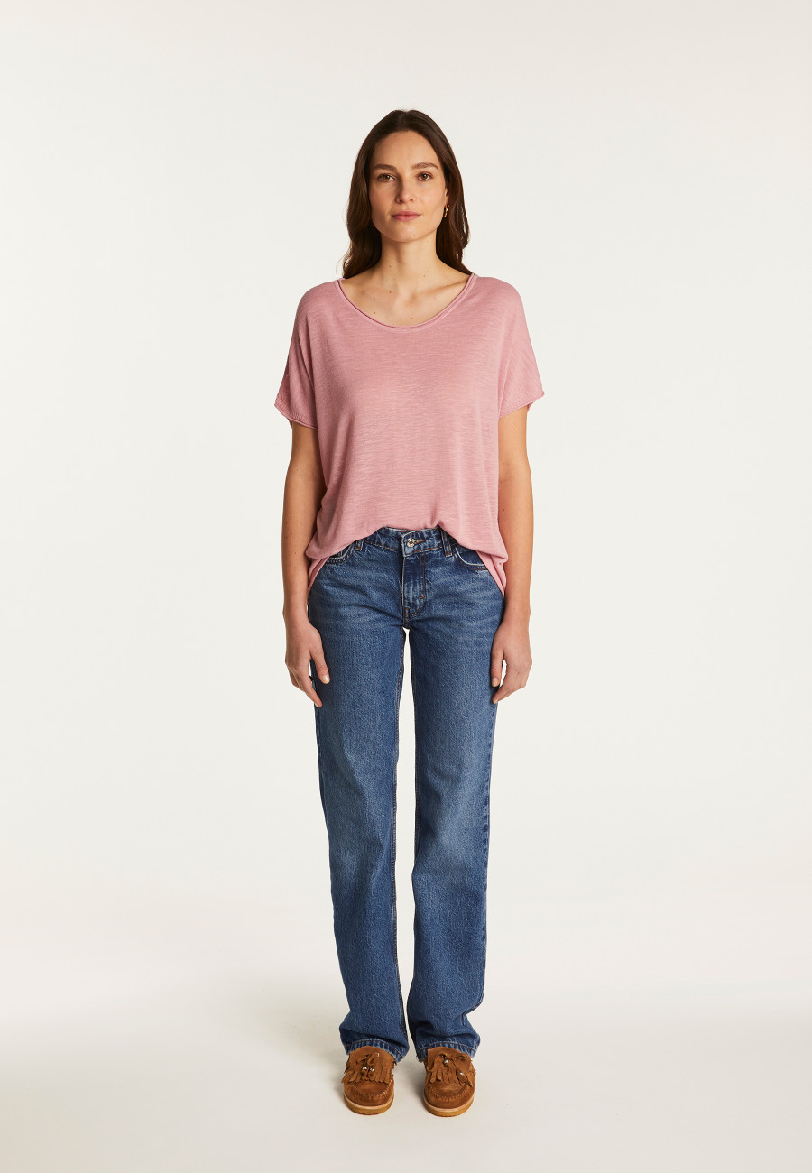 Flamed linen T-shirt - Lola
