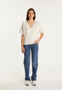 T-shirt col V en coton - Devy