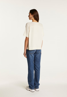 T-shirt col V en coton - Devy