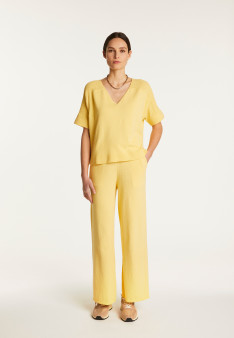 Cotton V-neck T-shirt - Devy