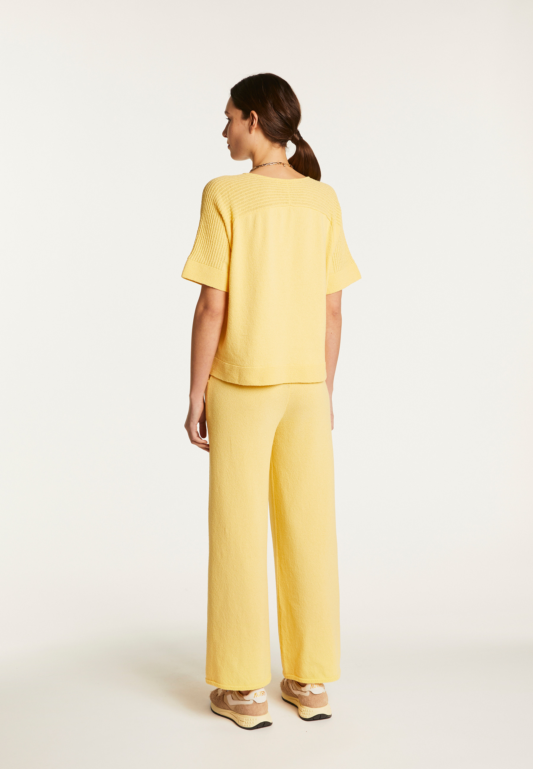 T-shirt col V en coton - Devy
