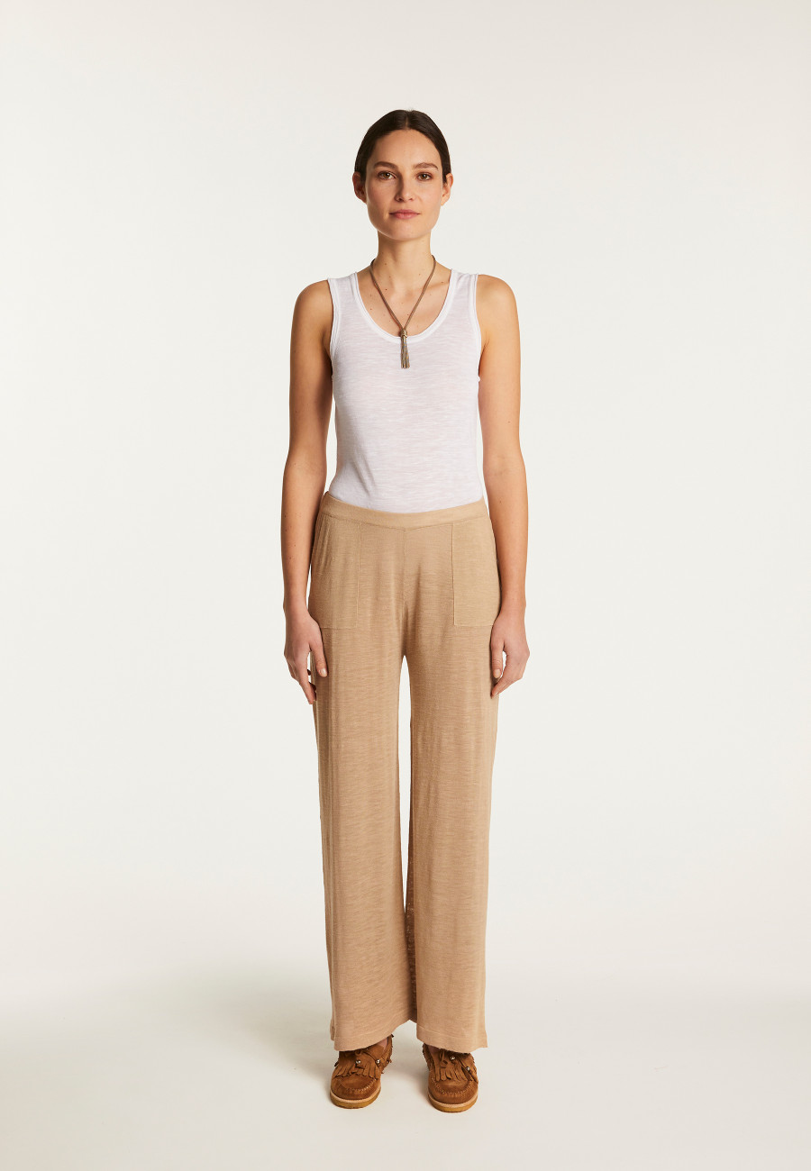 Slub linen pants - Debora