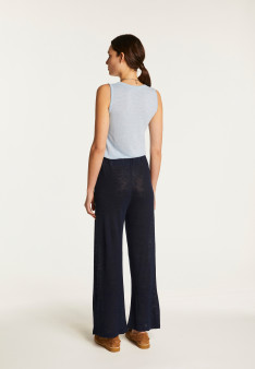Flamed linen pants - Debora