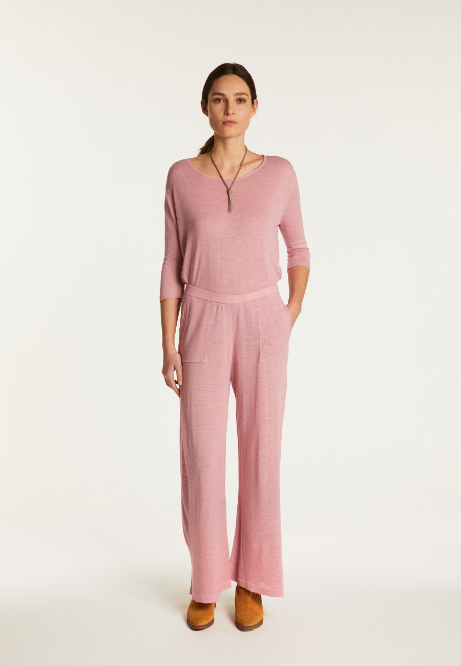 Slub linen pants - Debora