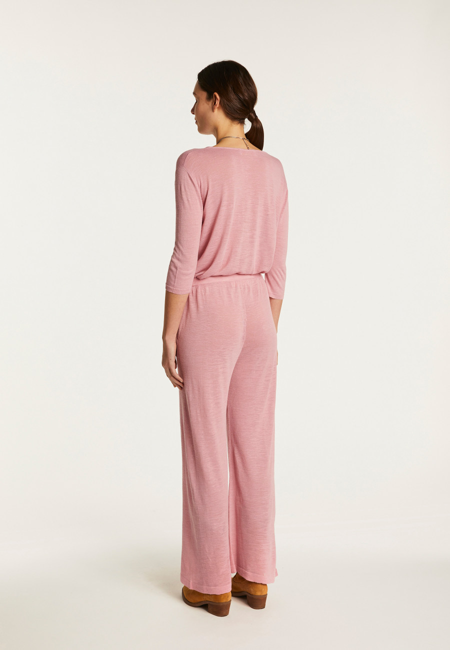 Slub linen pants - Debora