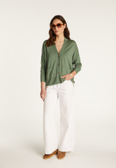 Cardigan en laine mérinos - Ariella