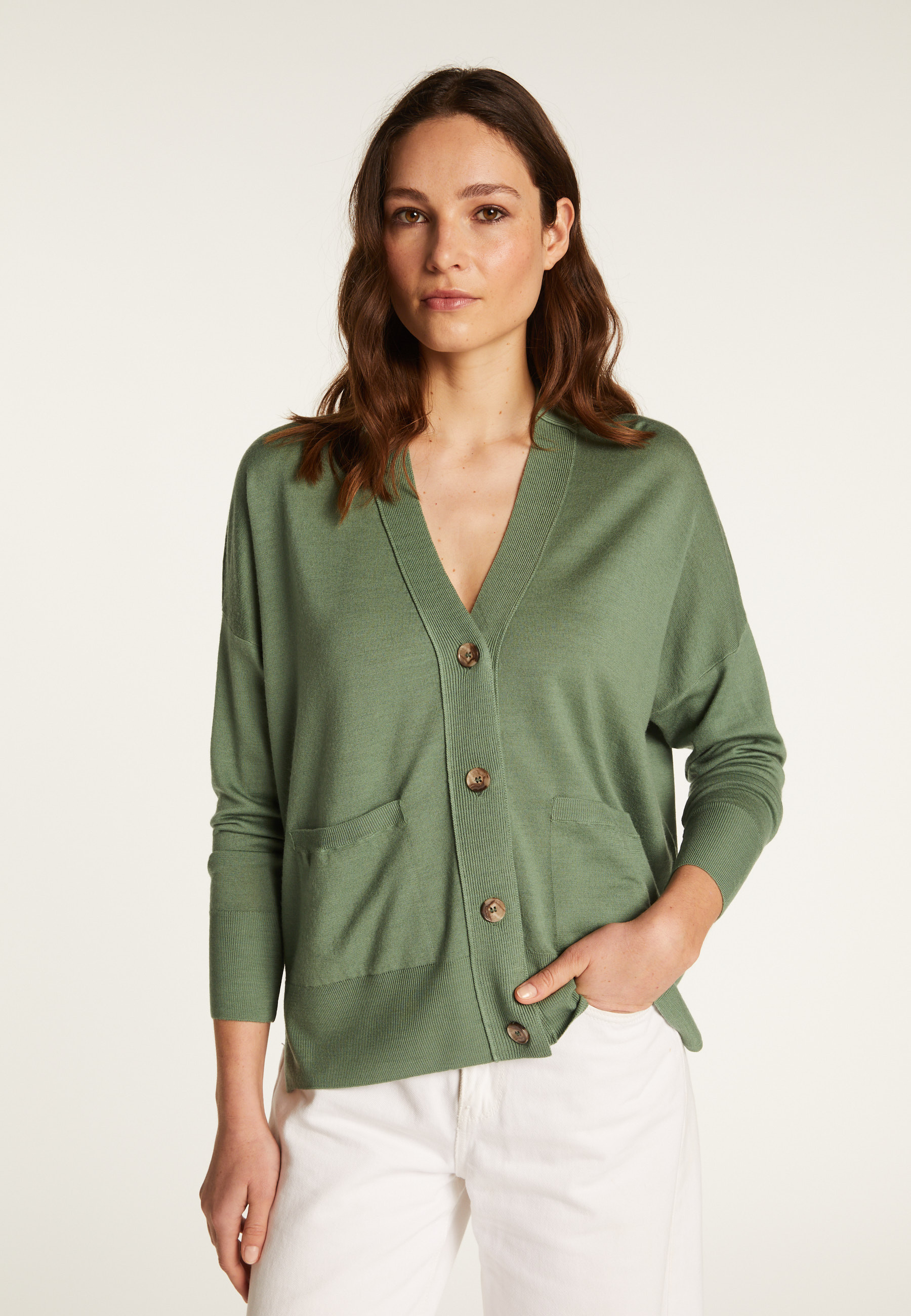 Cardigan en laine mérinos - Ariella