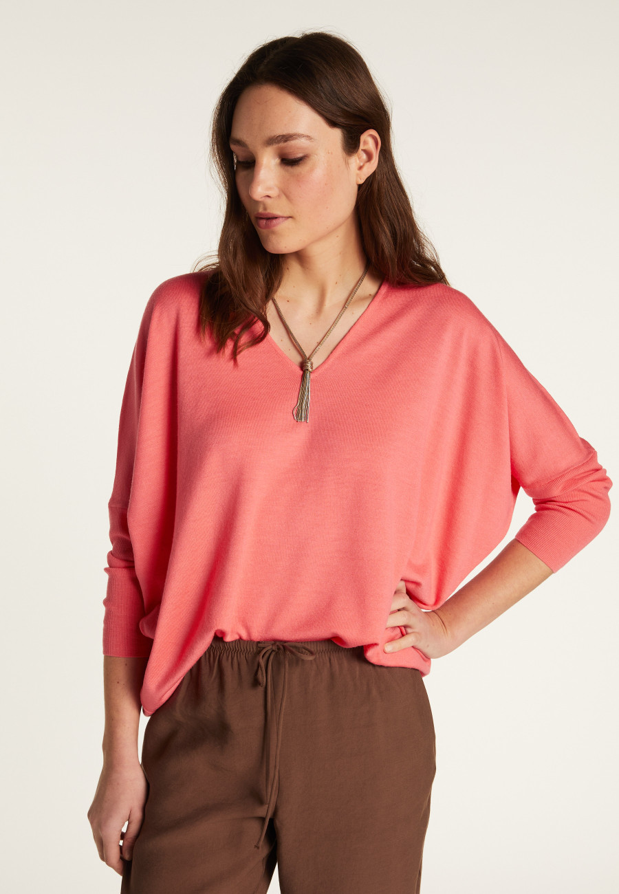 Merino wool V-neck sweater - Boxe