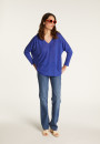 Pull manches chauve-souris en lin flammé - Balou