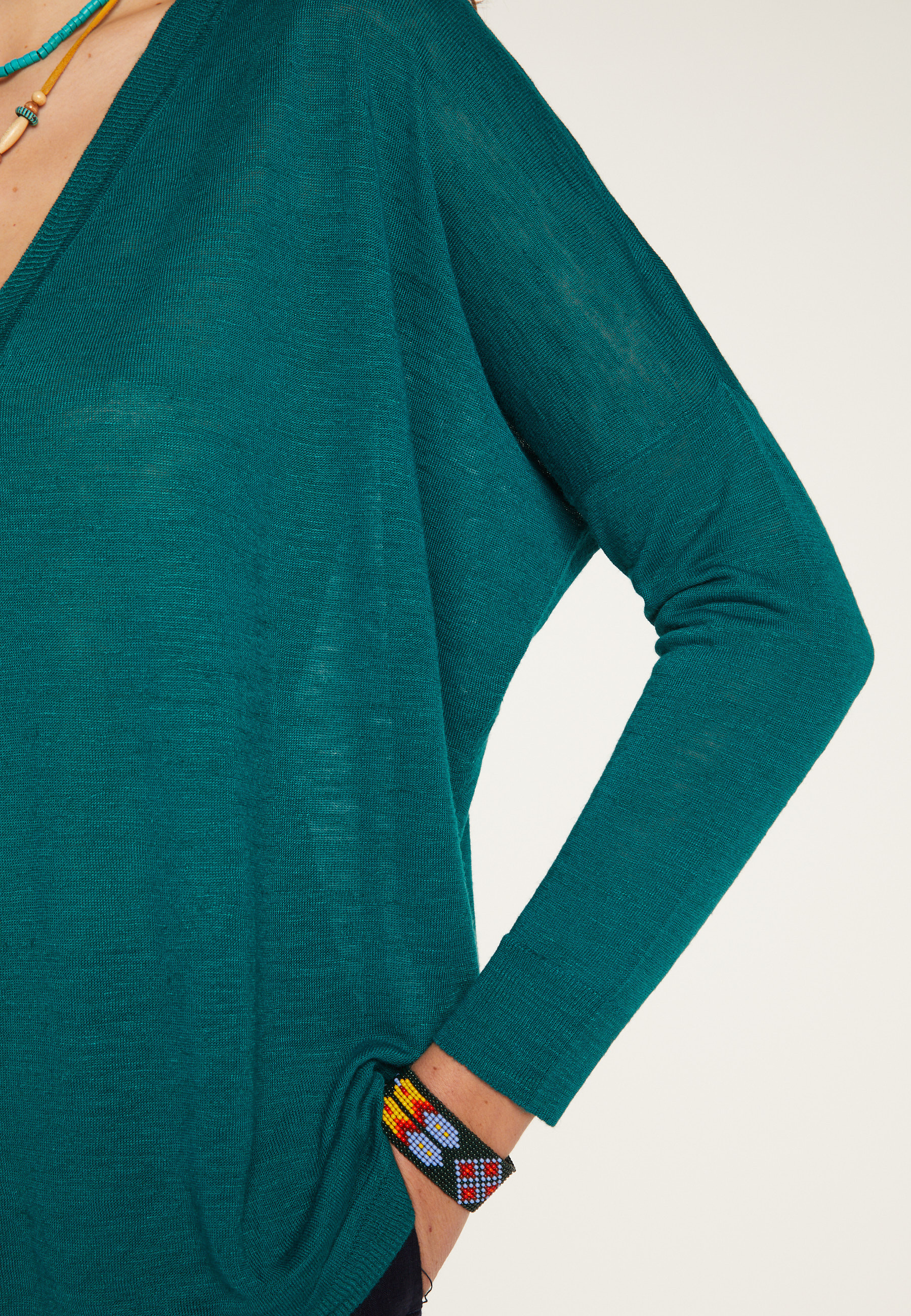 Slub linen sweater - Beja