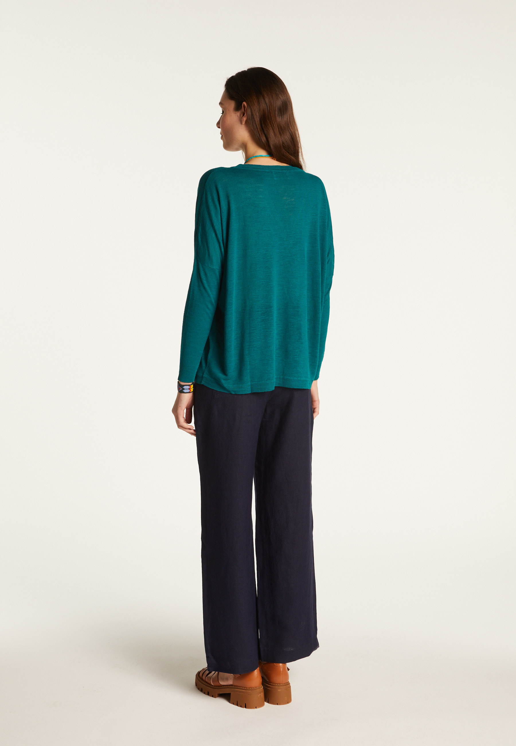 Slub linen sweater - Beja