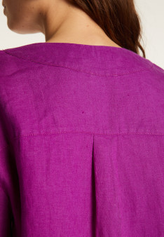 T-shirt col V en lin - Emma