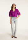 T-shirt col V en lin - Emma