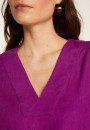 T-shirt col V en lin - Emma