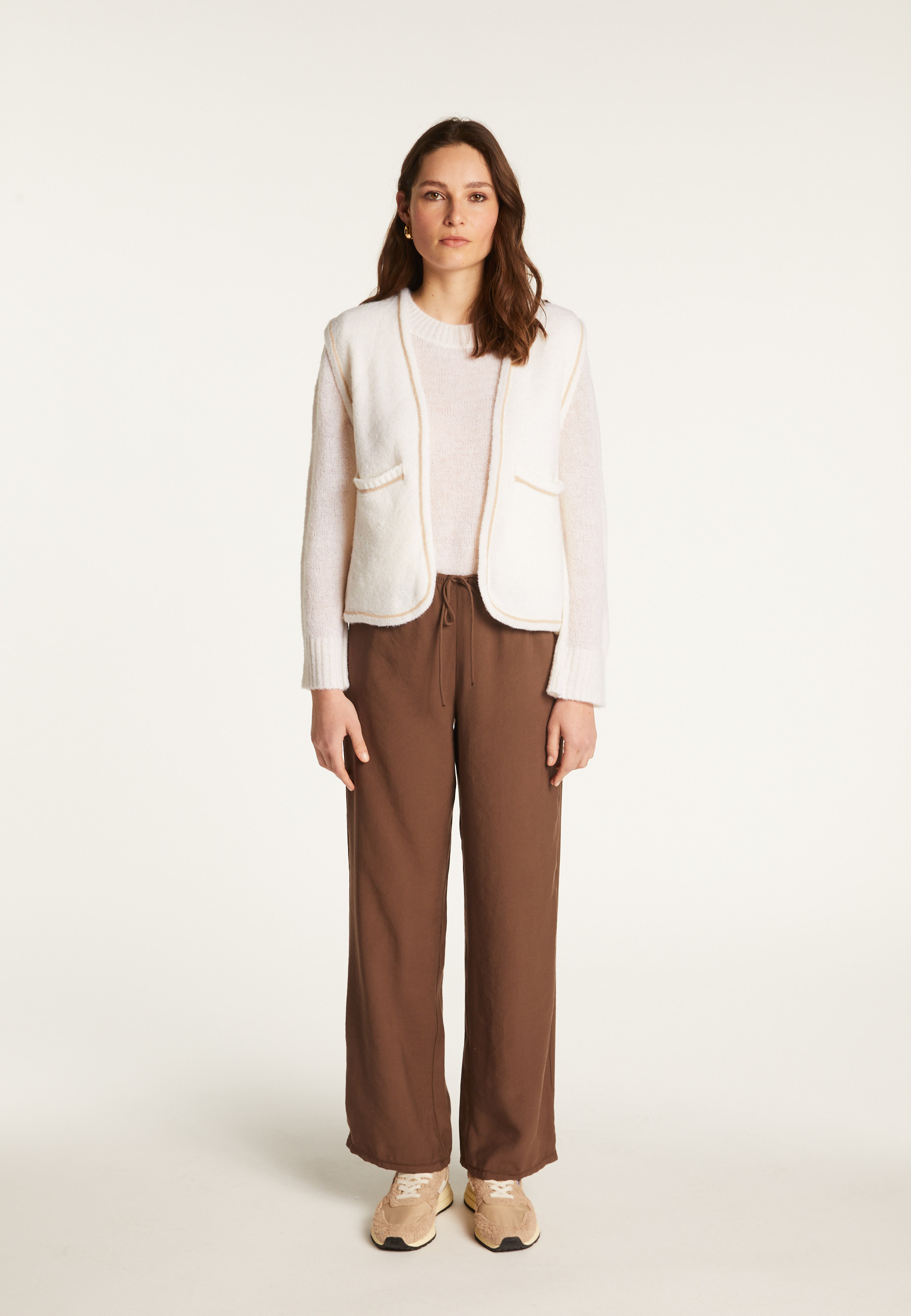 Veste sans manches en laine mérinos - Filipa
