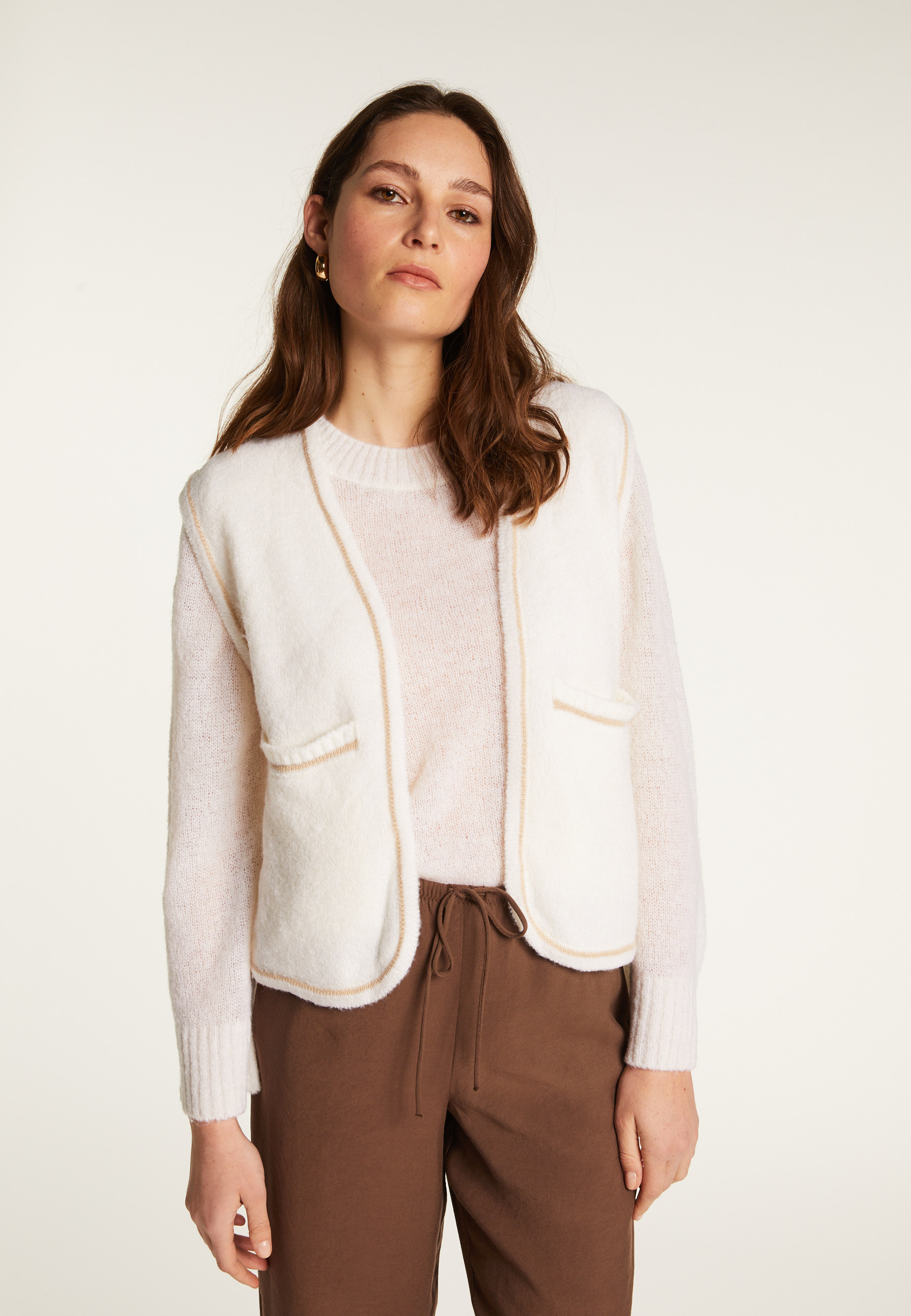 Veste sans manches en laine mérinos - Filipa