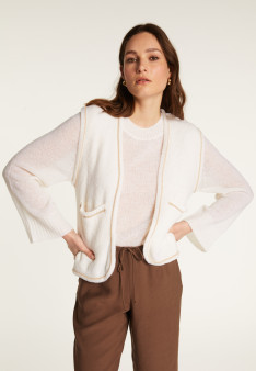 Veste sans manches en laine mérinos - Filipa