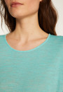 T-shirt col rond en lin flammé - Domy