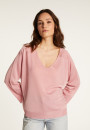 V-neck sweater in light thread - Delly