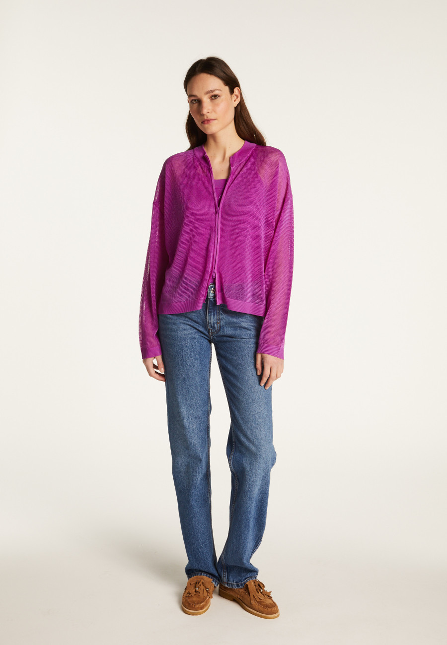 Pull zippé en fil lumière - Denyze