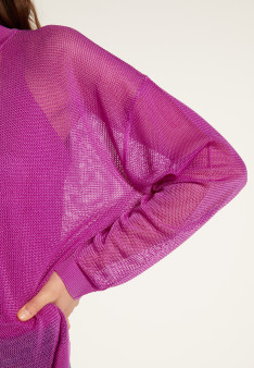Pull zippé en fil lumière - Denyze