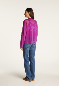 Pull zippé en fil lumière - Denyze