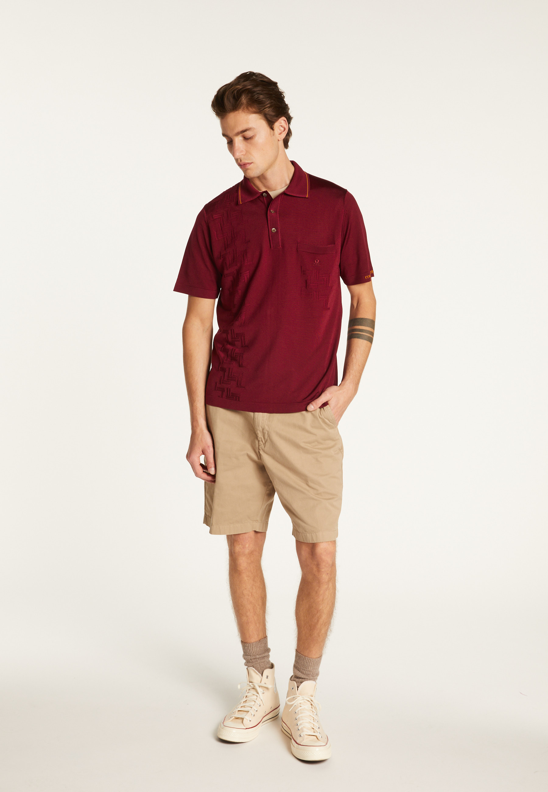 Fil Lumière patterned polo shirt - Stanley