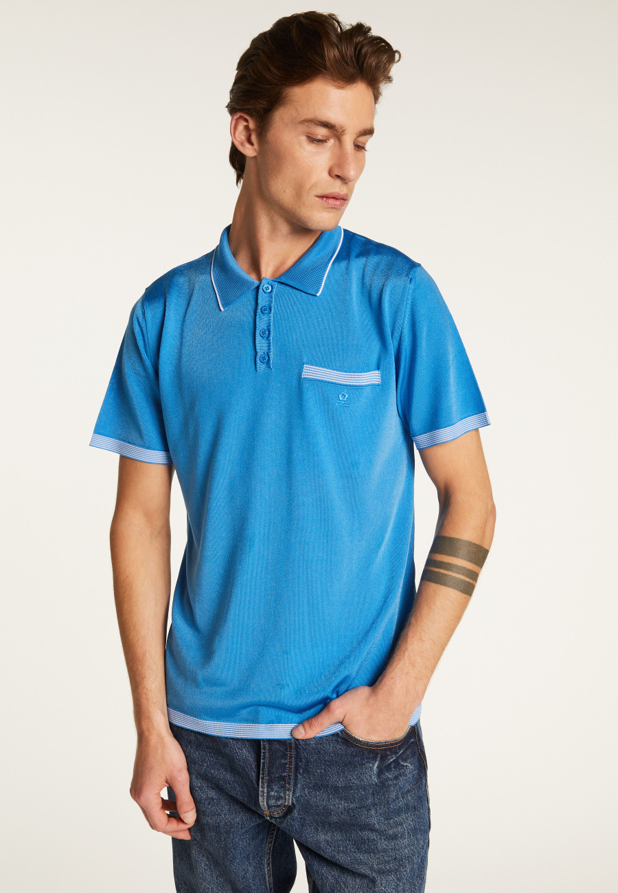 Striped Polo Fil Lumière - Basso