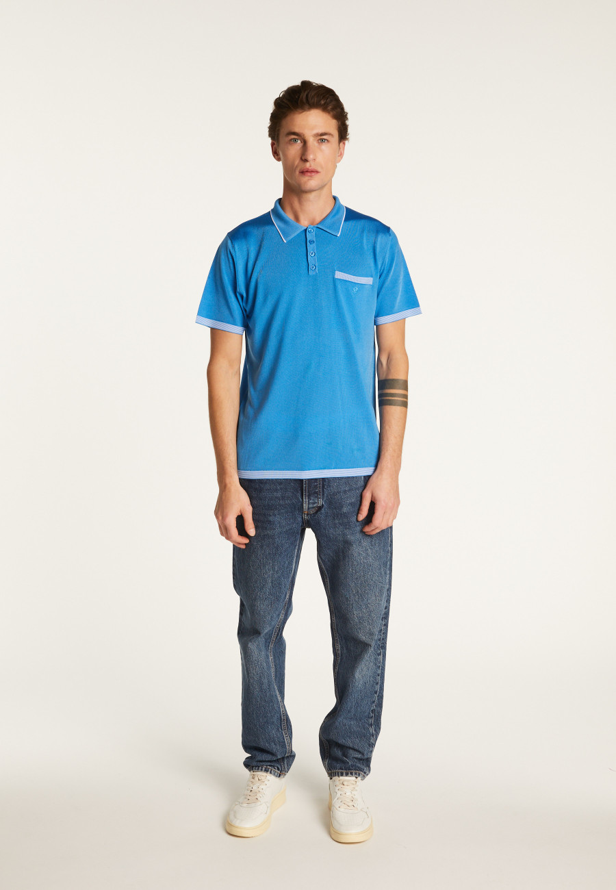 Striped Polo Fil Lumière - Basso