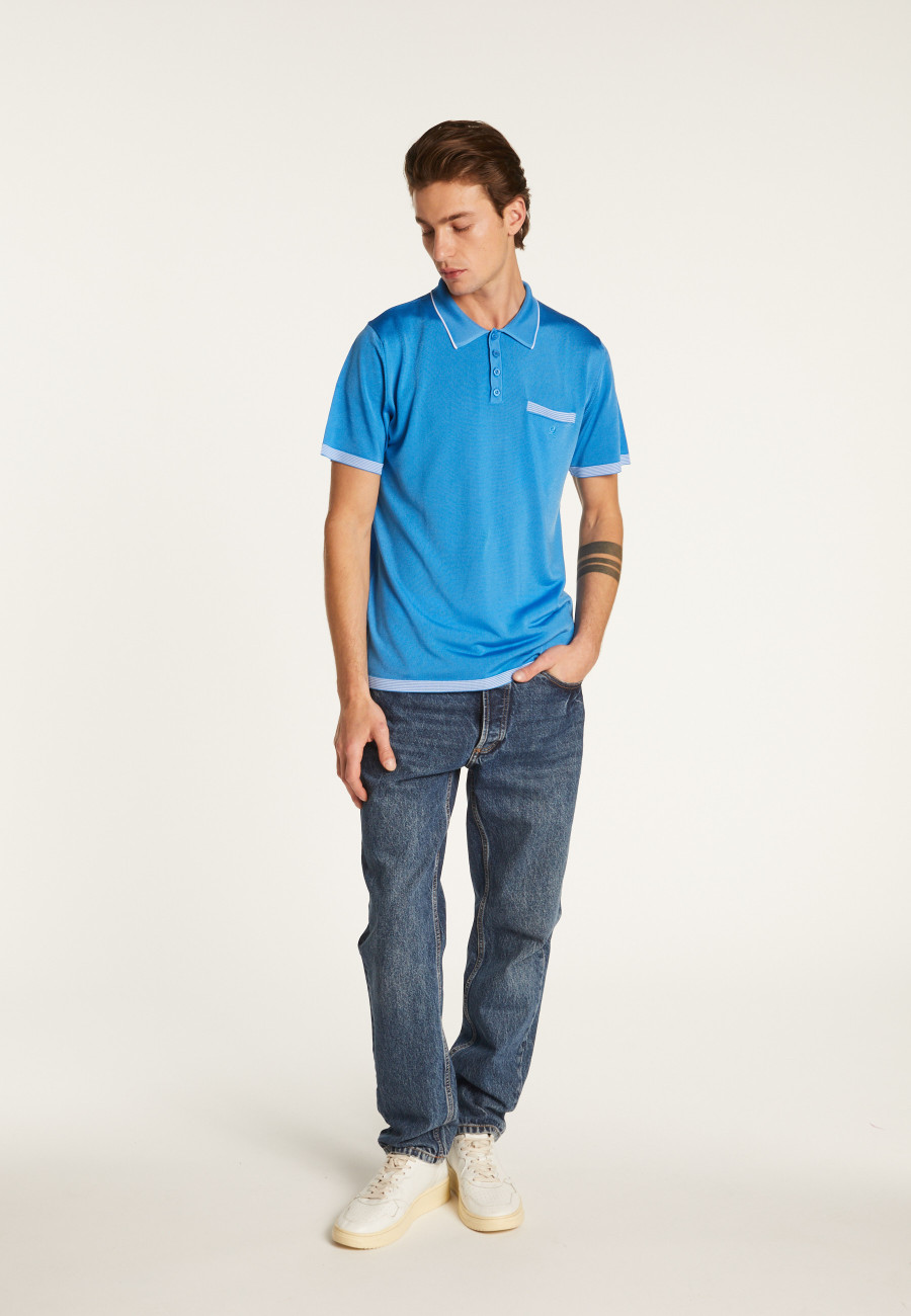 Striped Polo Fil Lumière - Basso