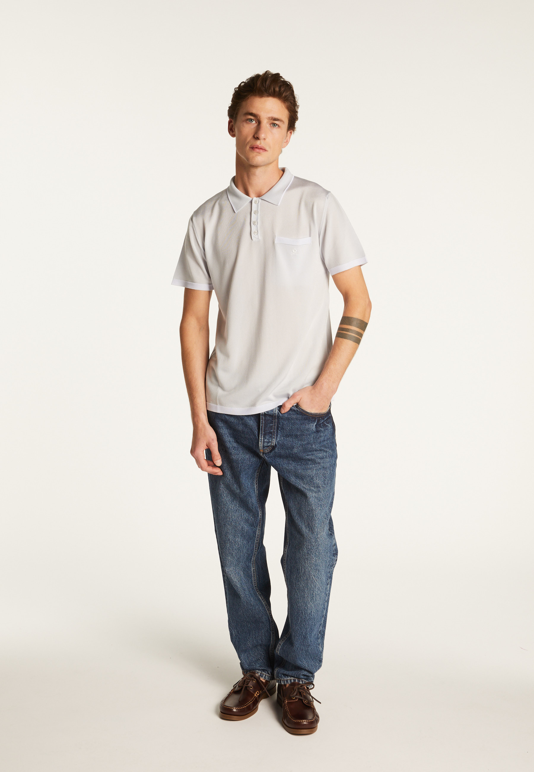 Striped Polo Fil Lumière Laurentin