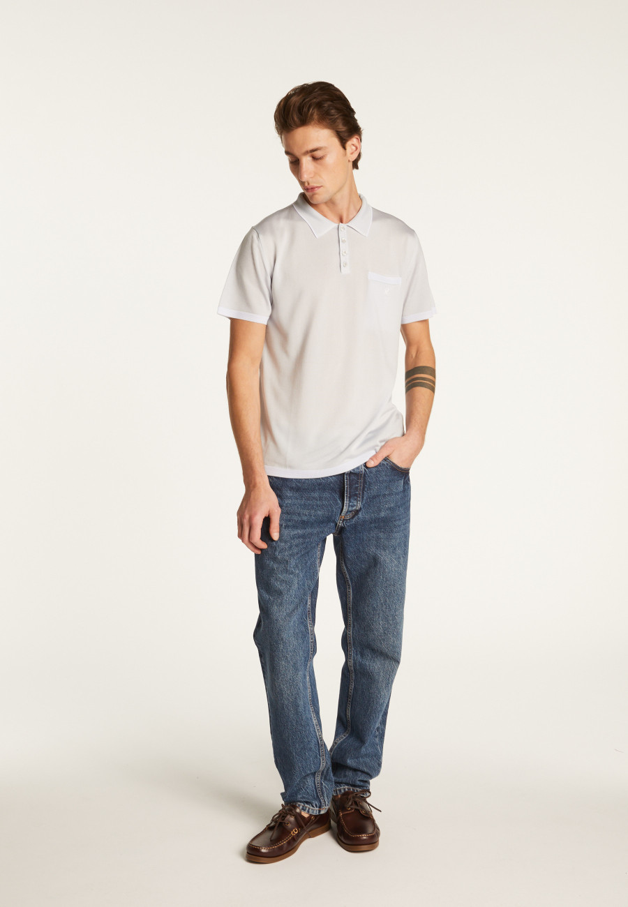 Striped Polo Fil Lumière - Basso