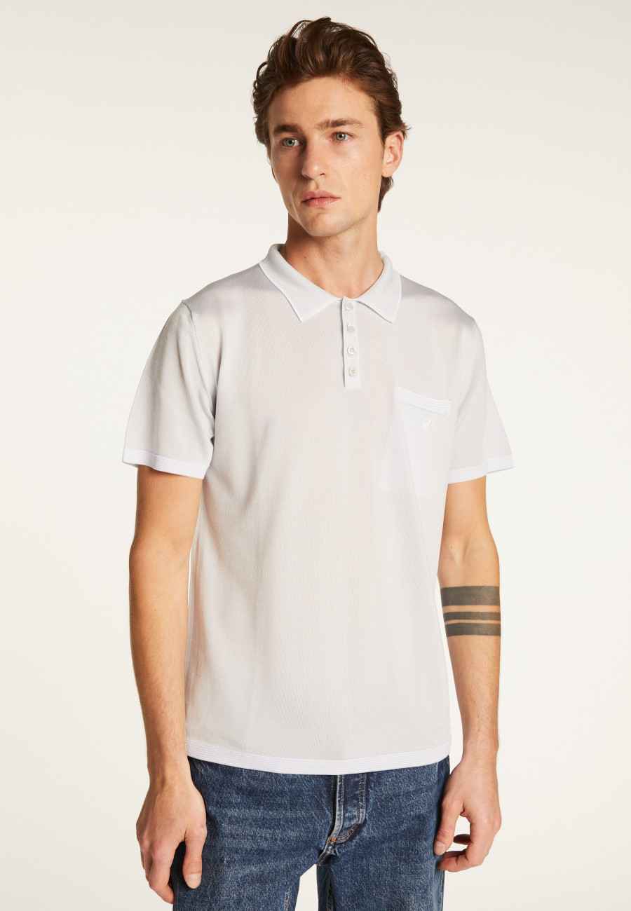 Striped Polo Fil Lumière - Basso