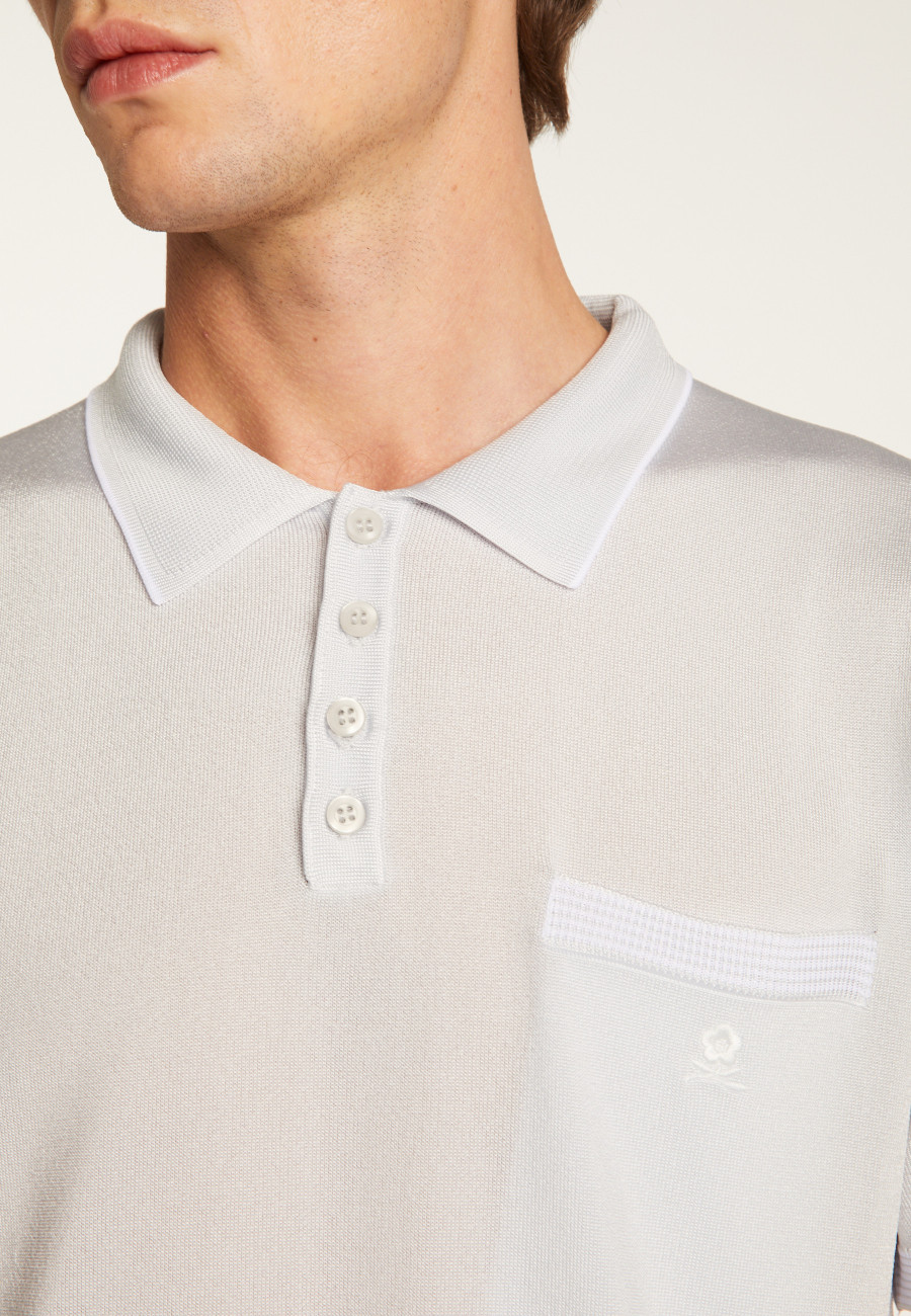 Striped Polo Fil Lumière - Basso