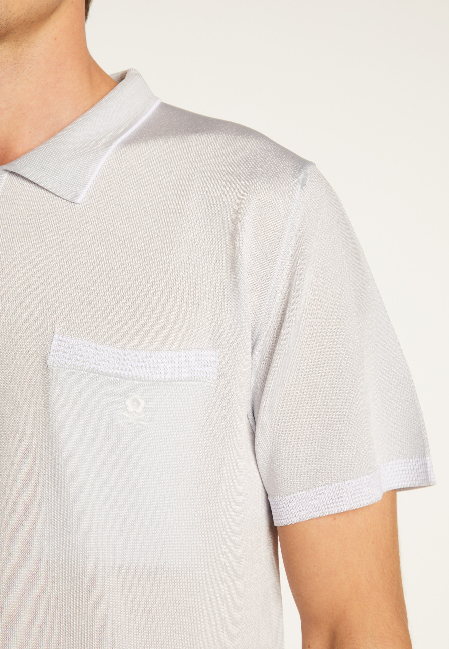 Striped Polo Fil Lumière - Basso